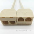 OEM Dual RJ45/8p8c Weibchen zu RJ11/6p4c Männlichem Kabel